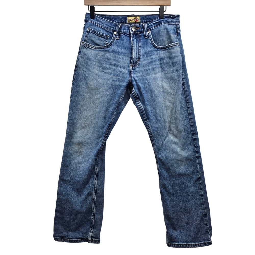 Wrangler 20X‎ Mens Straight Leg Blue Jeans Medium Wash Denim 30x27